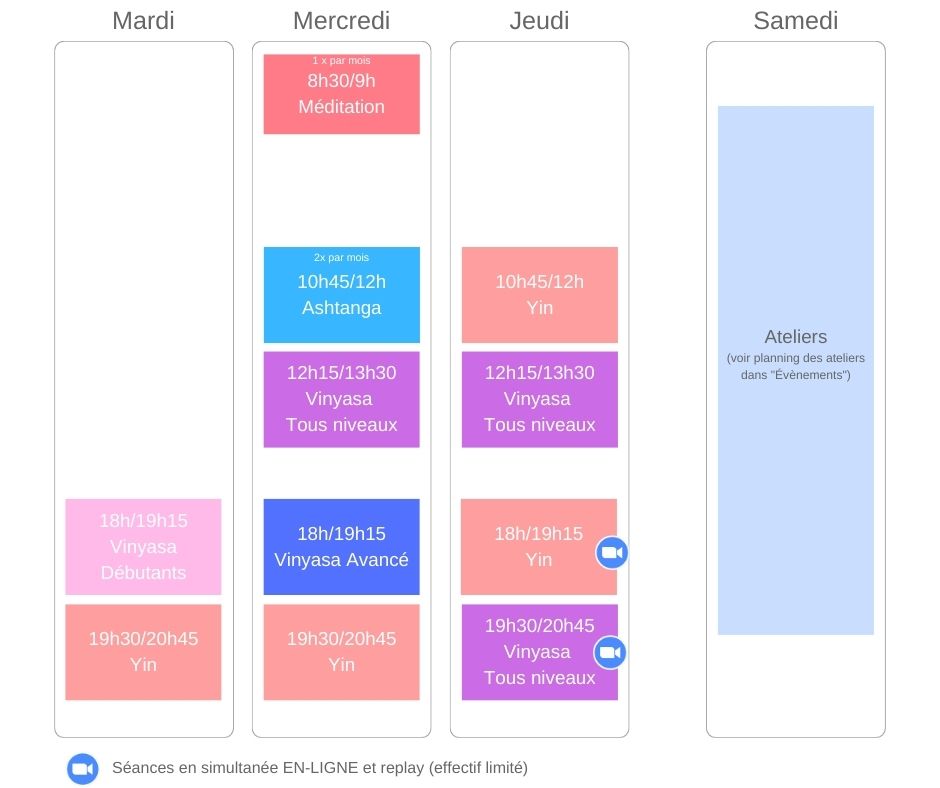 planning 2024 2025 Yoga Saint Brévin